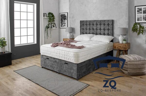 Luxury Cube Divan Ottoman Bed