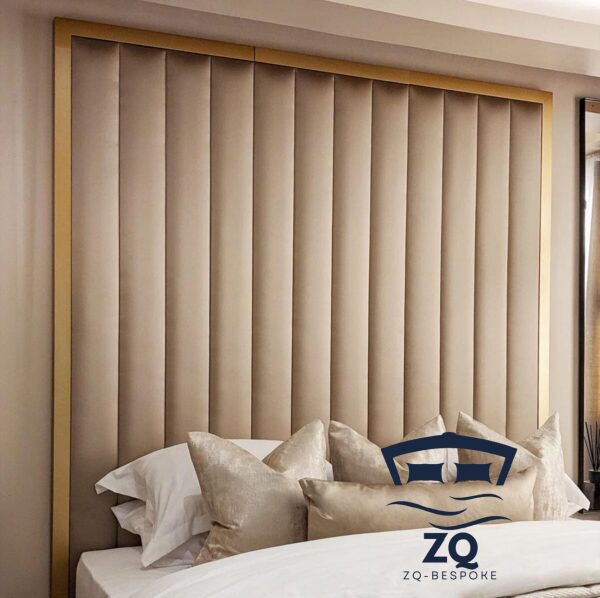 Los Angles Gold stripe Luxury panel Headboard - Image 2