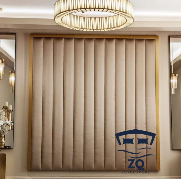 Los Angles Gold stripe Luxury panel Headboard - Image 3